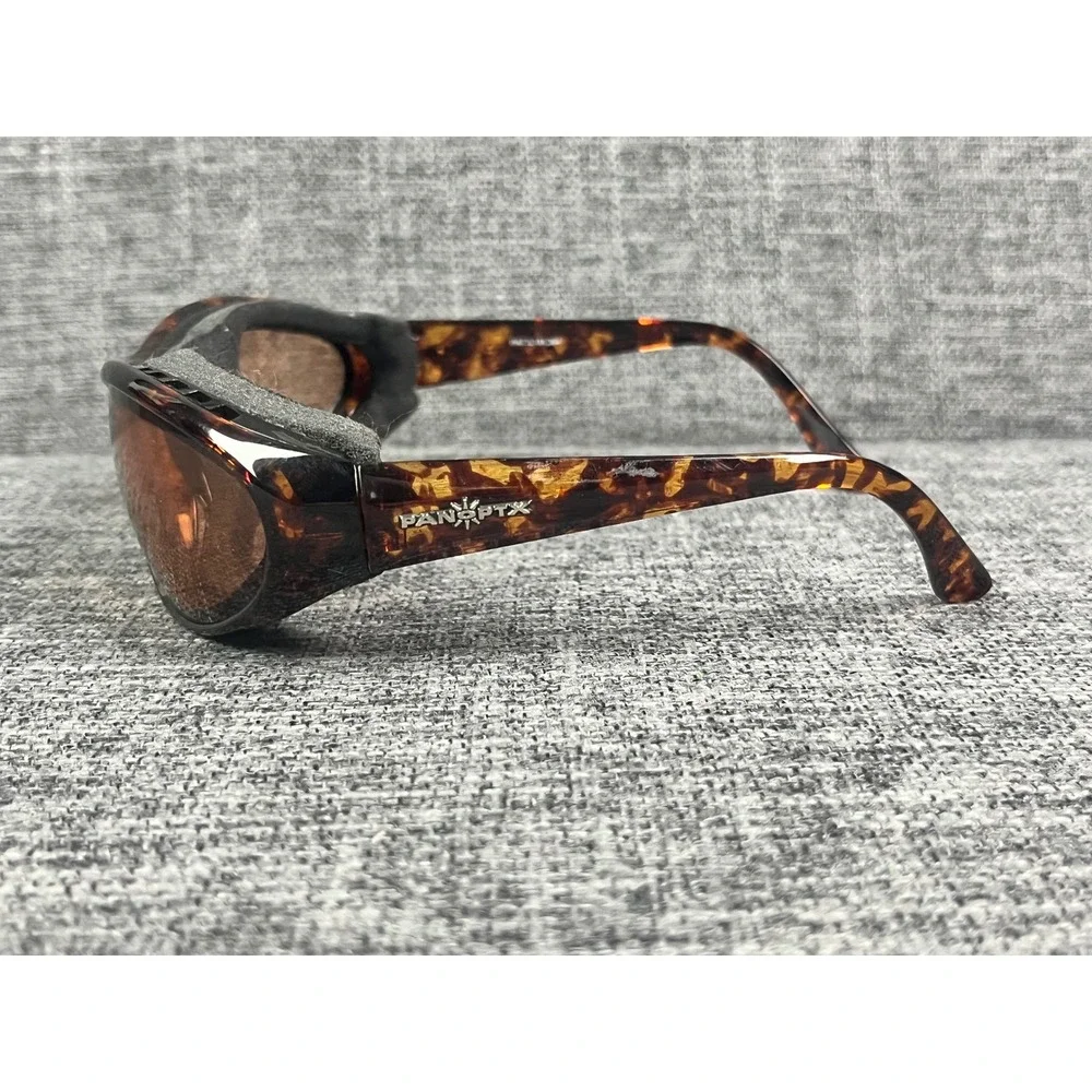 Panoptx Cyclone Tortoise Shell Wrap Sunglasses Wind Foam Seal Copper Lens Mens